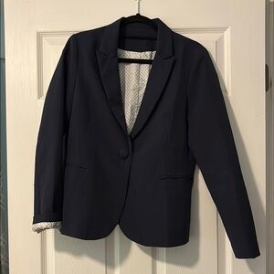 Navy Single-Button Women's Blazer
